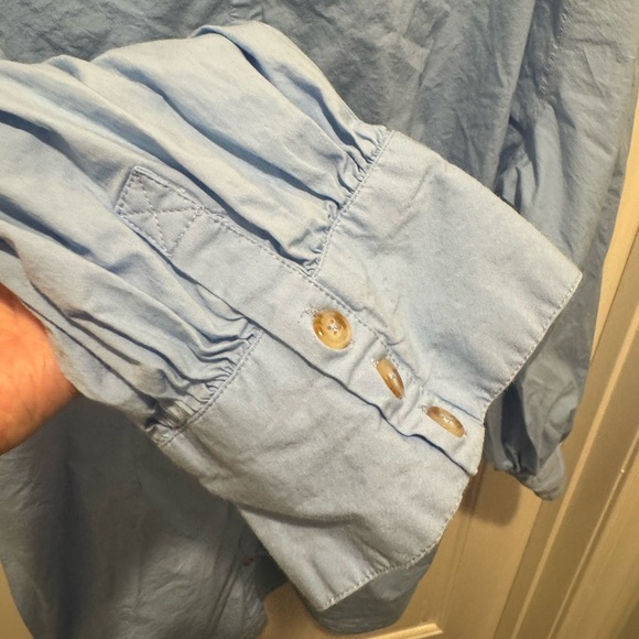 Maeve by Anthropologie Light Blue Button Up Shirt Dress Size 3X - Picture 3 of 13